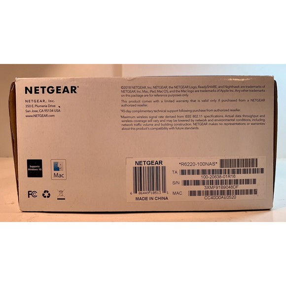 Netgear R6220 AC1200 Smart Wi-Fi 4-Port Router w/ Adapter - Picture 11 of 11
